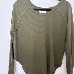 TNA Olive Long Sleeve Women's Top